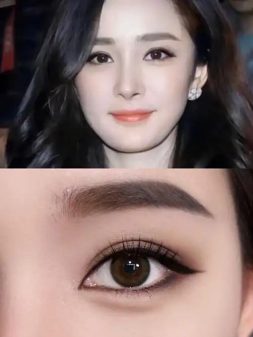 杨幂立体感狐系消肿妆灵动又魅惑新手眼妆