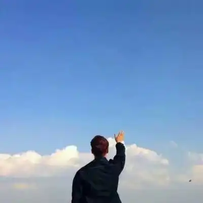 蓝天与你,男生头像图片-回车桌面