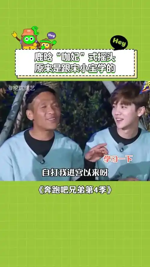 奔跑吧兄弟第4季 这嘚瑟的小表情真的太可爱了~ #鹿晗 #邓超 #宋小宝