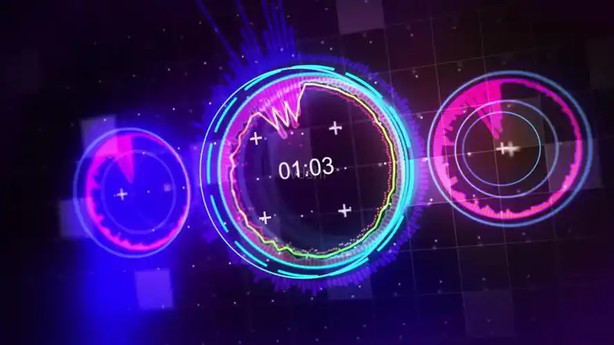 音波随音乐跳动_1280x720_高清视频素材下载(编号:395126)_影视包装