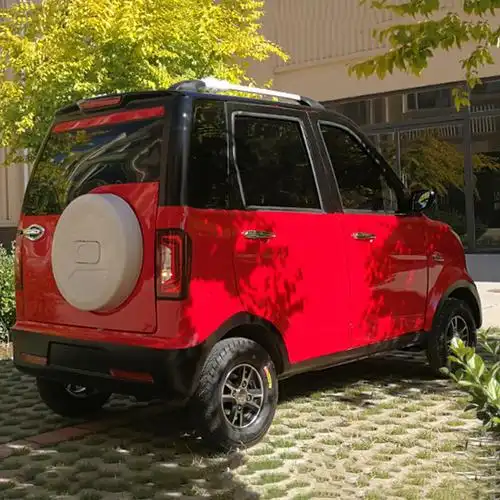 五门四座四轮新能源全封闭代步电瓶车接送孩子带棚