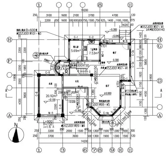 免费文档 所有分类 工程科技 建筑/土木 建筑施工图识图训练(很好很