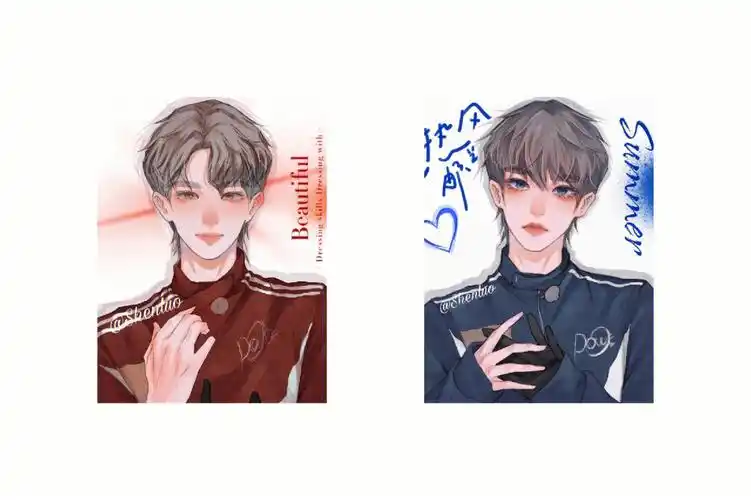 机车小情侣文轩手绘头像