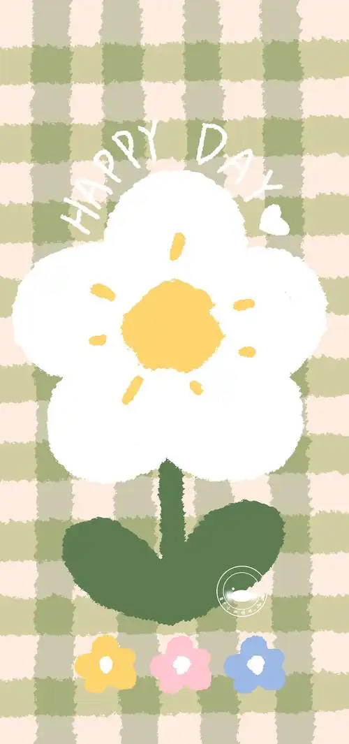 治愈清新可爱小fafa平铺手机壁纸