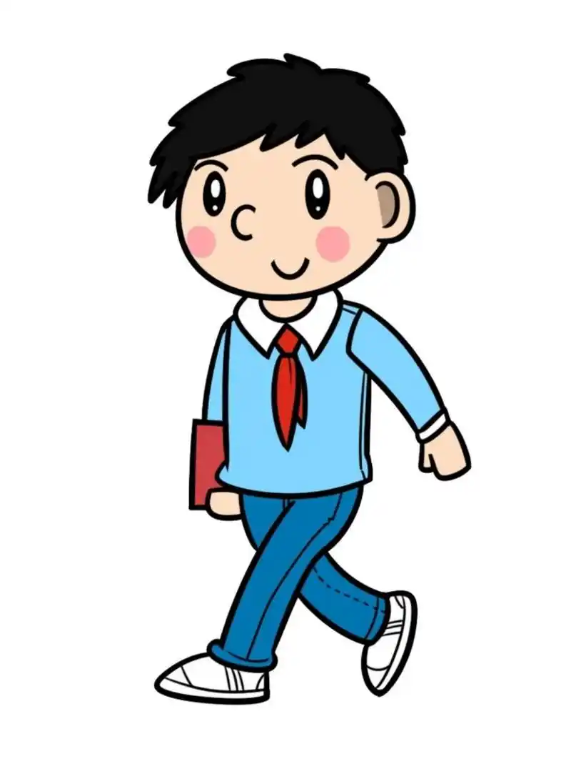 手工剪纸🌈卡通小学生形象||环创可打印 上午好呀👋今天拾月分享