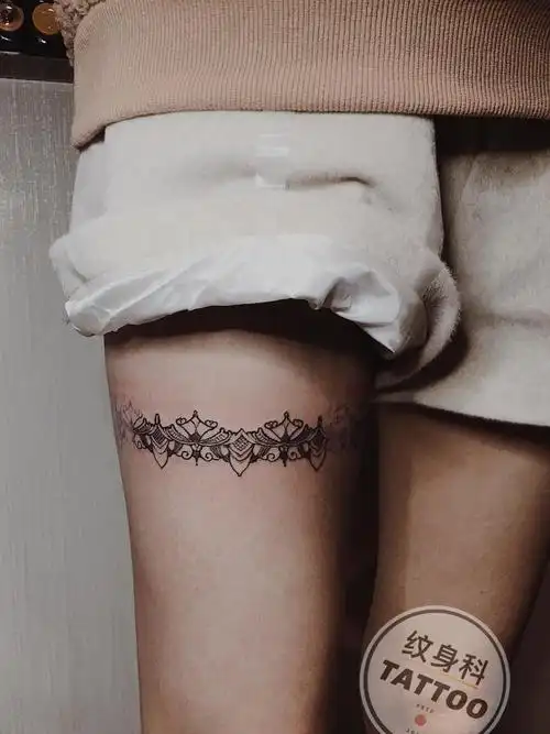 腿环_纹身图案手稿图片_小宋大夫的纹身作品集