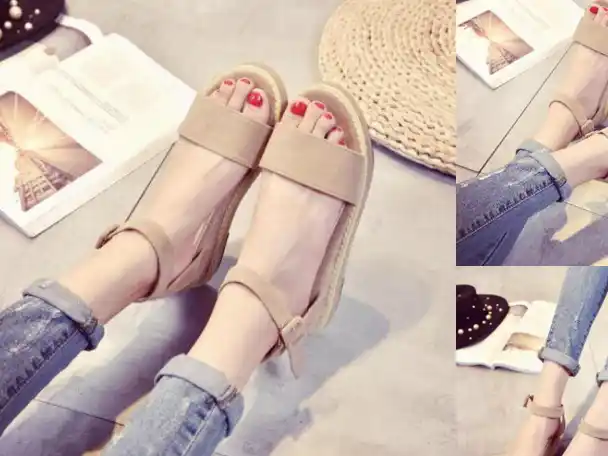 夏天,脚大脚肥的女生,就穿这3双凉鞋,真的很显瘦!