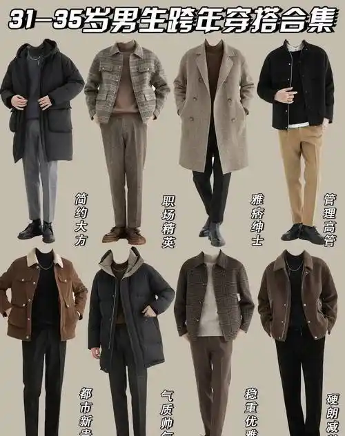 冬季18—40岁男性纯干货穿搭分享,学会这些小技巧,提升衣品美_男生