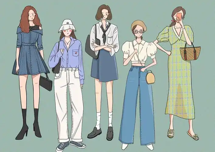 清爽的夏日穿搭