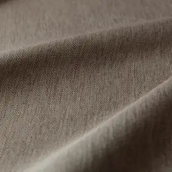 简约羊绒欧式床单阳台纯色手工棉麻飘窗纯色亚 珍珠棉麻灰咖色 宽2
