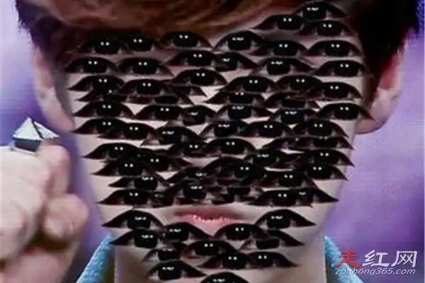 张翰全是眼睛的图片像是密集恐惧症一样