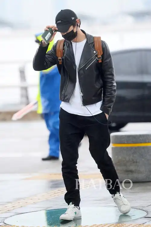 shinee组合成员崔珉豪2016年5月24日韩国仁川机场街拍 (飞上海)