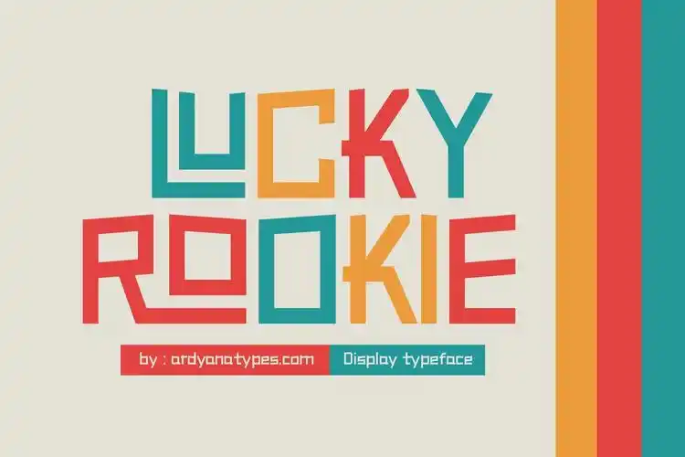 现代优雅杂志海报徽标logo设计装饰性英文字体 luckyrock插图