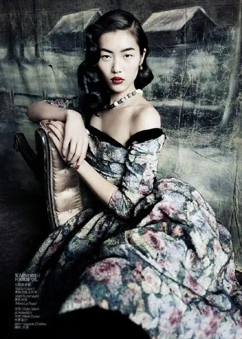 刘雯超话vogue china september 2010 by paolo roversi    从画里走