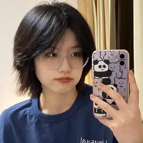 网红同款狼尾假发男女通用帅气日系鲻鱼头中性风时尚短发整顶发套