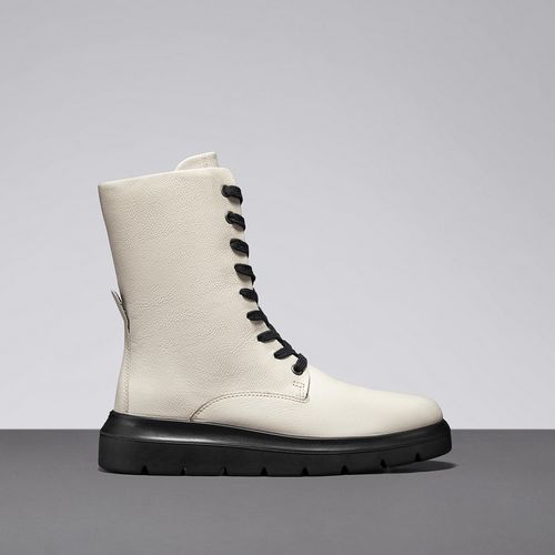 马丁靴女 白色中筒靴短靴秋冬厚底切尔西靴 新潮216213