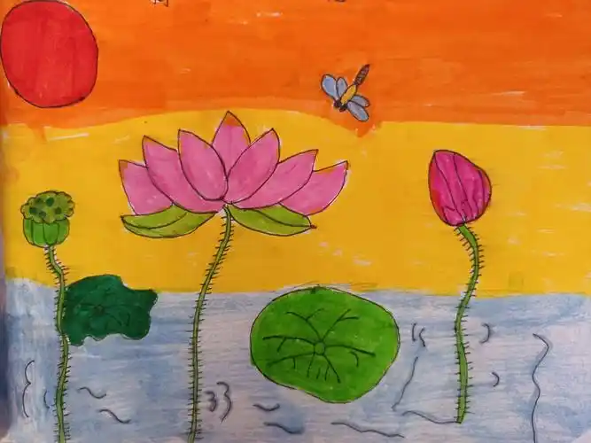 人民中学附属小学一至三年级绘画作品展示