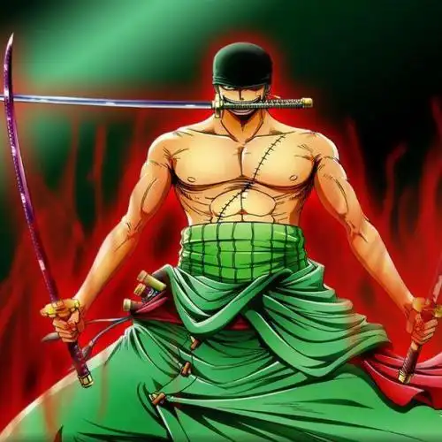 谁有海贼王索隆的图片,要霸气的窝要很多