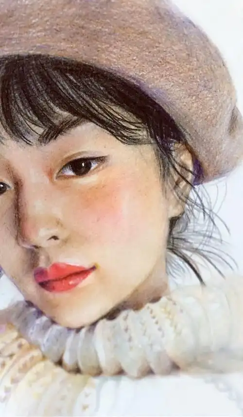 人物肖像彩铅画