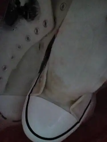 白色鞋子不小心泼了茶上去然后洗不掉,该怎么洗?