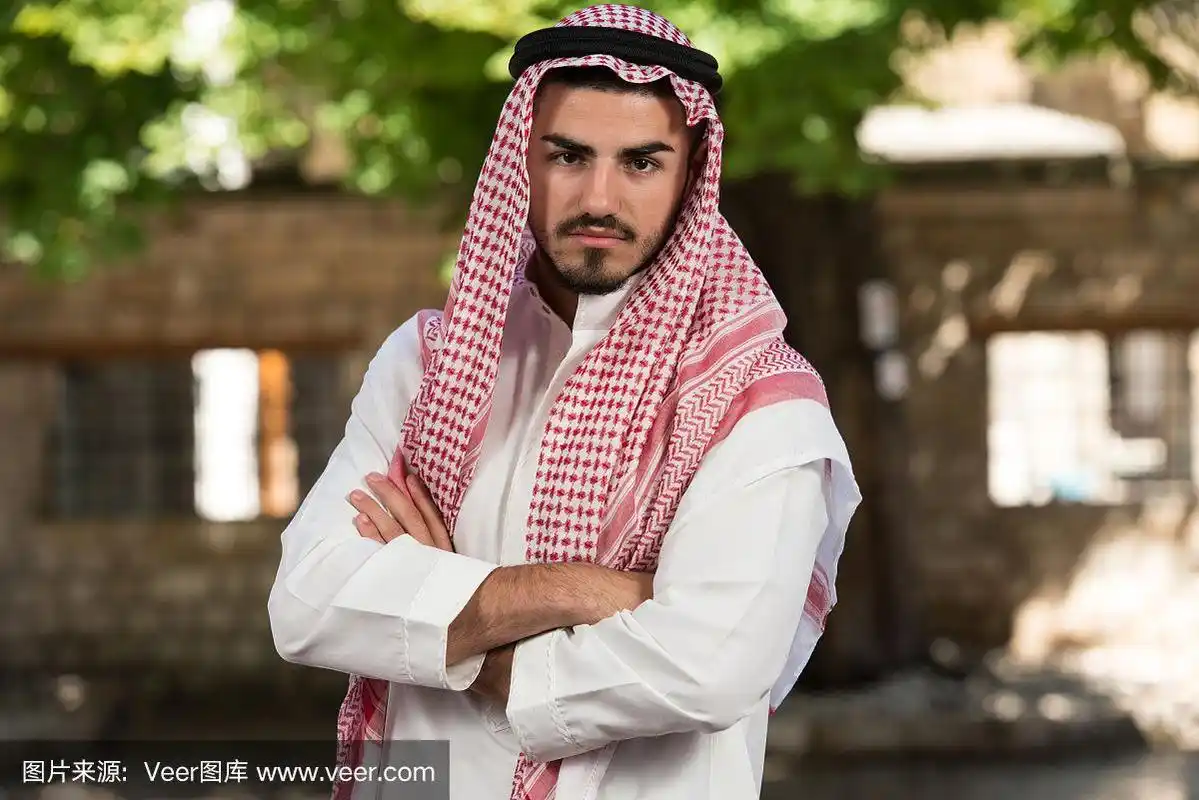 沙特阿拉伯年轻男子的肖像