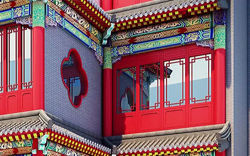 中式宫廷风格装修#中式古建外立面装修#中式豪华四合院装修设计