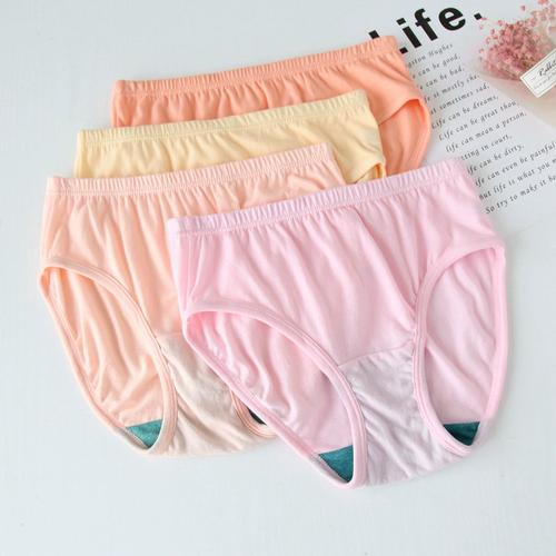 ab内裤女纯棉舒适中高腰三角裤中老年女士大码全棉短裤舒服2926