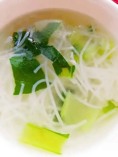 青菜粉丝虾皮汤