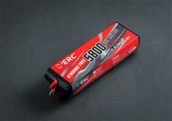三圈霸道erc 锂电池 5800 7.4v 2s1p 90c 软包 训练级攀爬车平路