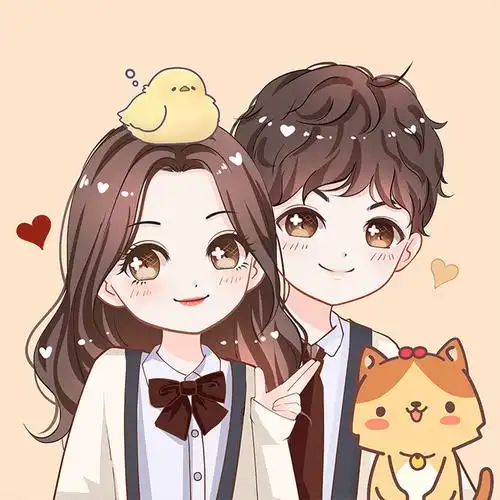 可狄(kedi) 可狄家居 q版手绘头像卡通人物形象动漫设计情侣漫画真人