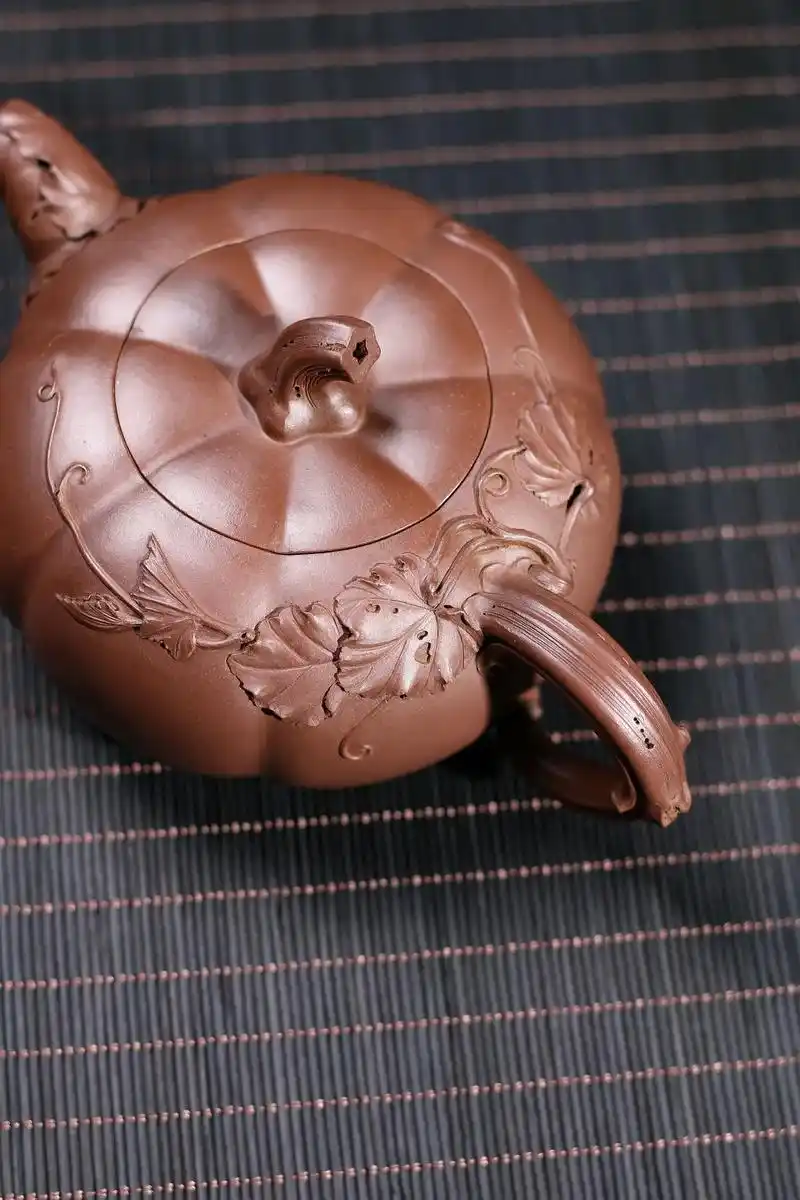 紫砂壶鉴赏 | 陈国良——《全手南瓜壶(薄胎)》