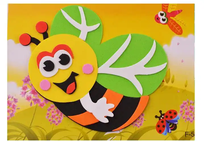 儿童eva贴画幼儿园宝宝手工制作3d立体贴纸diy粘贴材料3-6岁男女孩