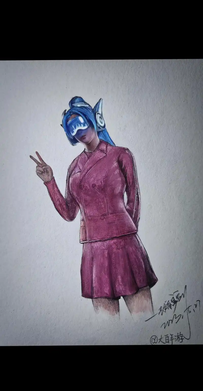 艺术有需要y #和平精英手绘 #火箭少女 #火箭少女101 - 抖音