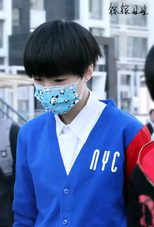 王俊凯 萌萌哒的口罩图