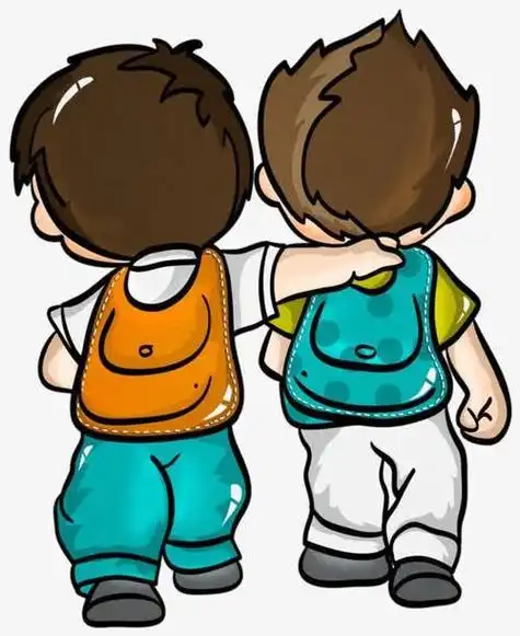 卡通人物背书包背影简笔画 简笔画图片大全-蒲城教育文学网