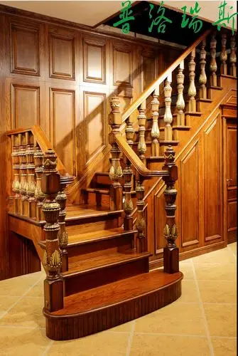 供应普洛瑞斯实木楼梯广东品牌楼梯复古楼梯楼梯代理加盟