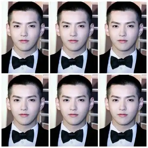 吴亦凡饭制证件照合集 天神三百六十度无死角脸在线狙击