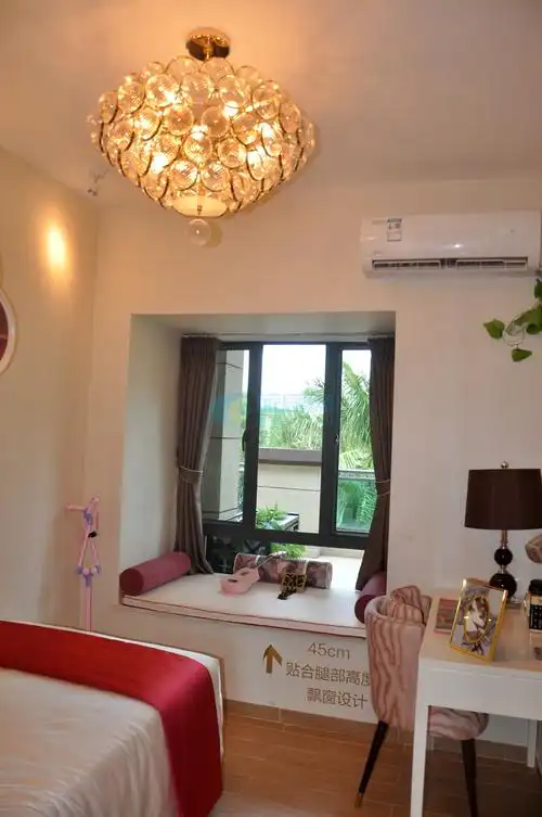 海口碧桂园二期y316-b户型 3房2厅1厨2卫 102㎡样板间:卧室