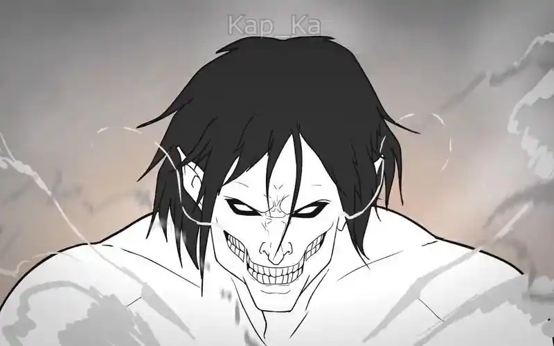 分享二维动画展示进击的巨人艾伦变身