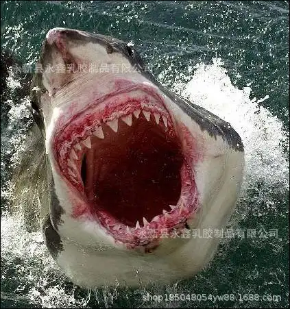 鲨鱼面具头套 乳胶恐怖 动物化装舞会派对 万圣节摄影道具抖音cos