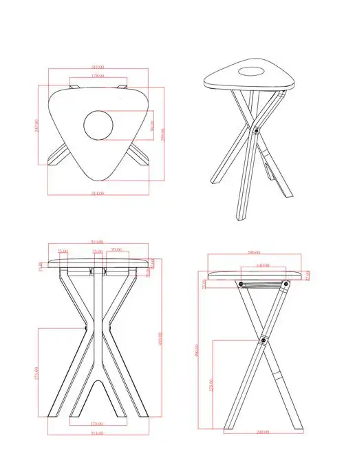 研究大量的实木加工工艺,总结各类折叠家具的收纳结构,分析用户的产品