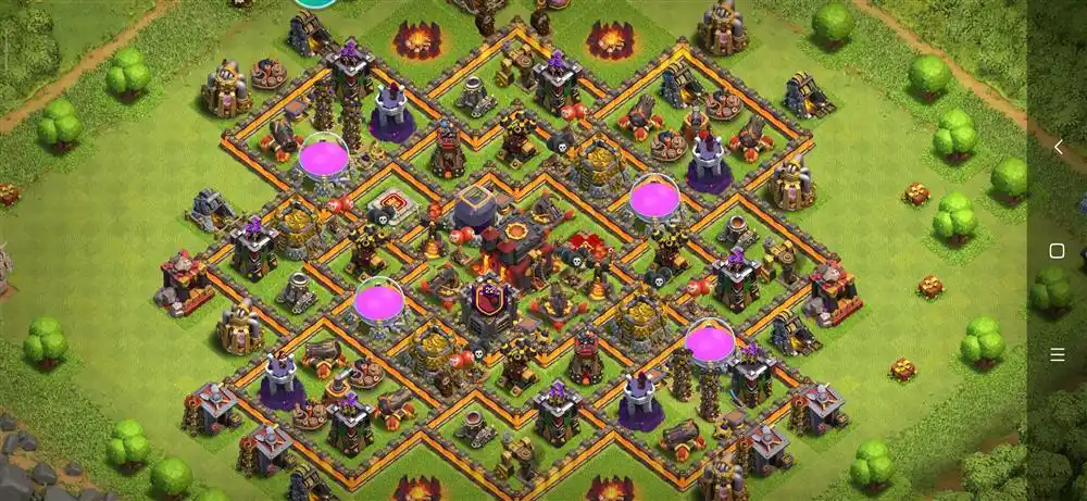 10本十本防资源阵,部落冲突阵型分享,10本十本防资源阵分享链接,10本