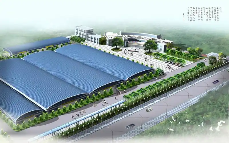 从3d到后期,6个小时完成的厂房鸟瞰图,大家pp