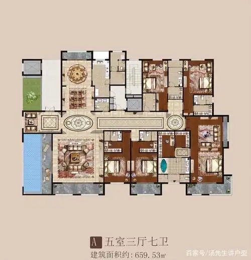 九款建筑面积400平米以上的大平层,领略成功人士的居家生活!