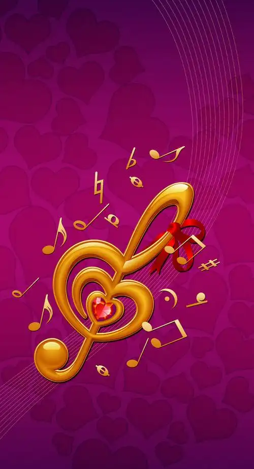 音乐新年音乐节节目单涂鸦背景素材