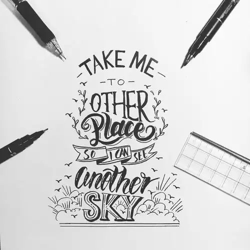 手写花体英文brush lettering 字体练习合集