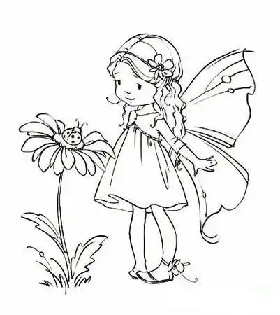 给卡通公主画上古风仙子人物简笔画,简单又漂亮