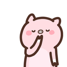 卡通小猪可爱飞吻gif动图_动态图_表情包下载_soogif