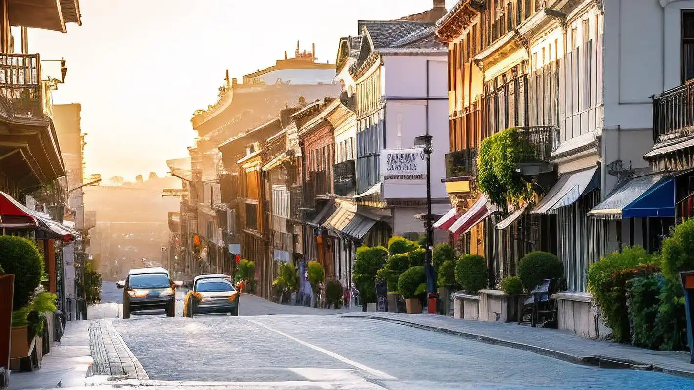 新闻背景图,城镇街景风采🏙️