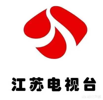 江苏卫视的logo也是红加白的简约设计.